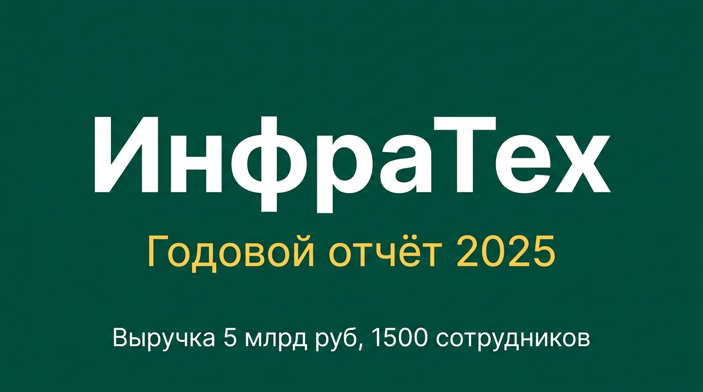 Годовые отчёты — пример работы