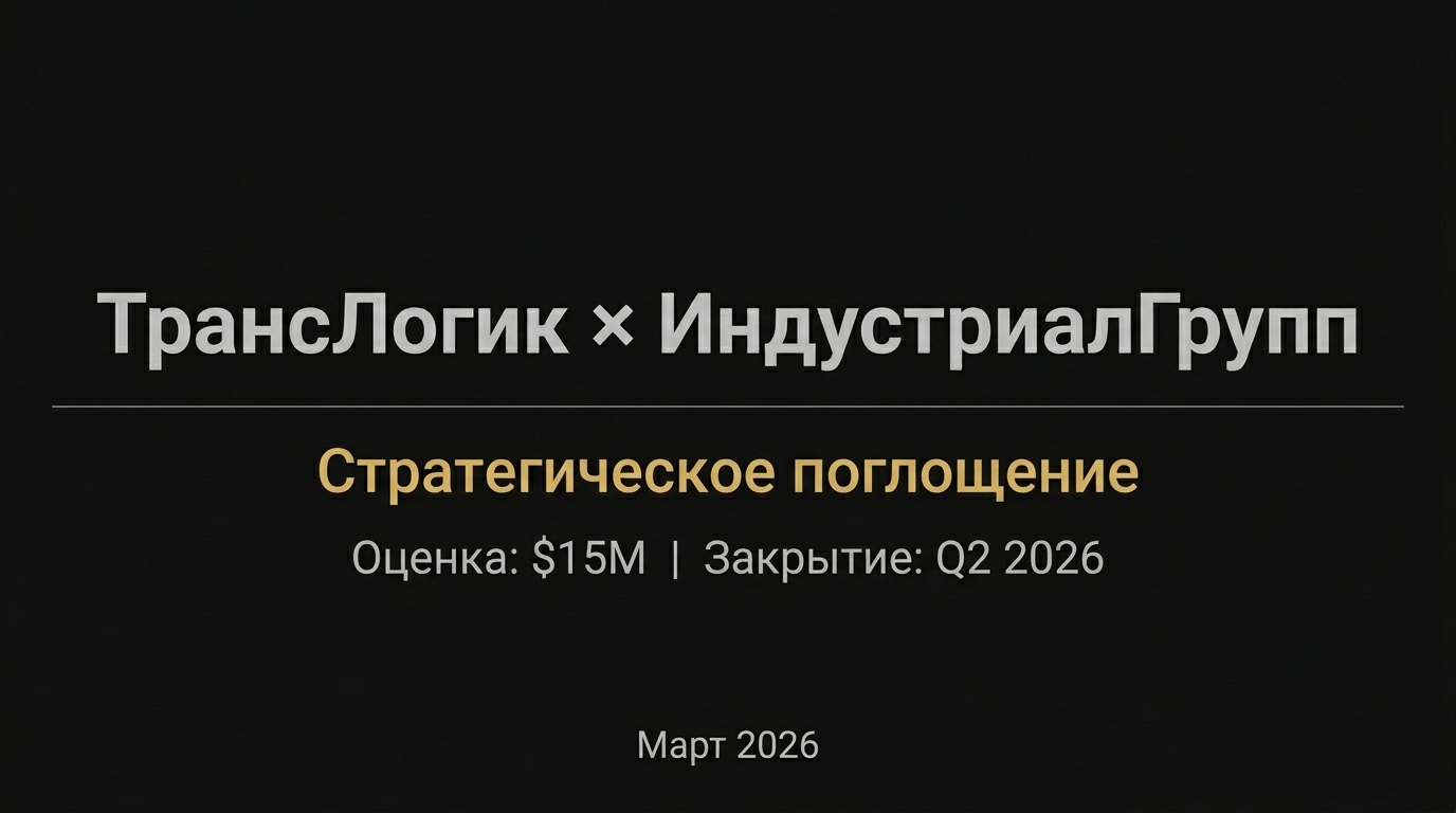 Investor deck для M&A сделки